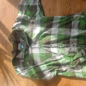 Columbia checked button up shirt